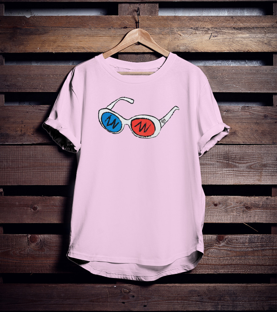 George 3D Goggles Blue Red Lenses T-Shirt