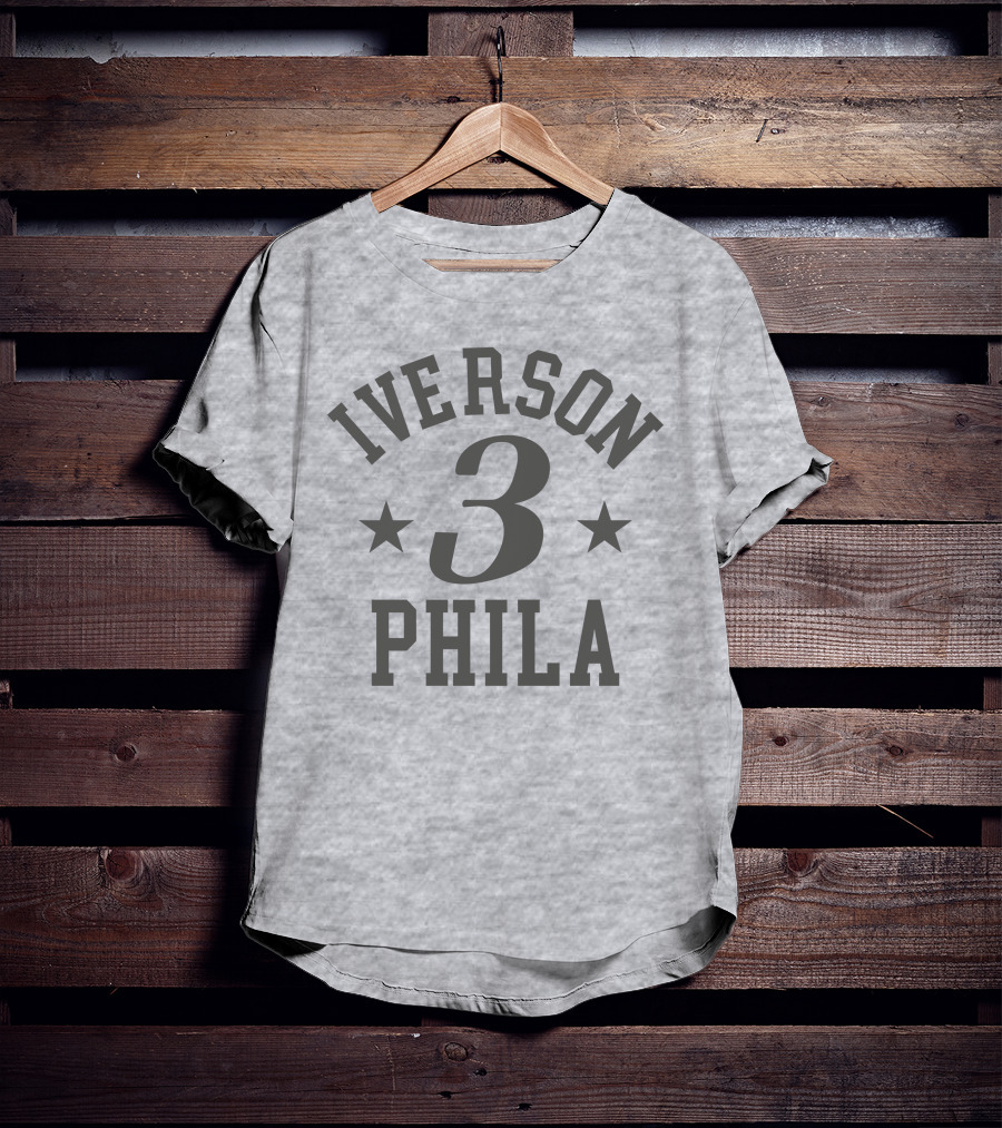 Iverson 3 Phila Stars Basketball Philadelphia T-Shirt