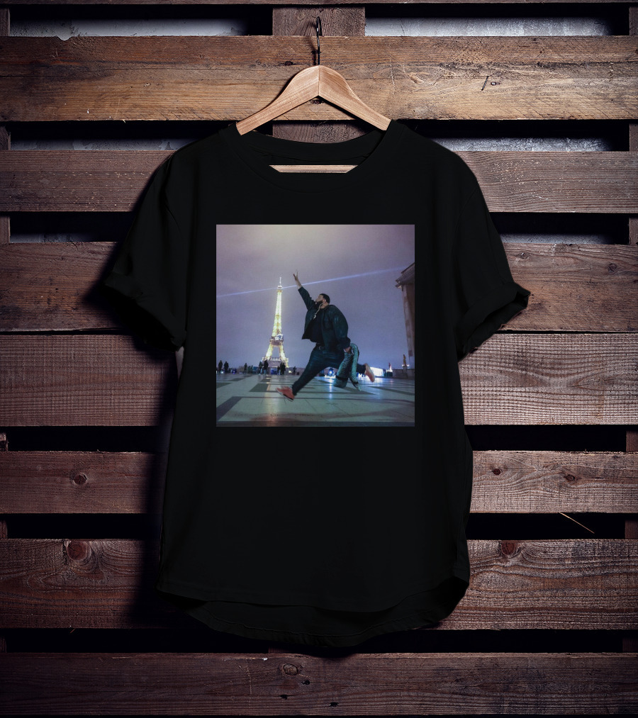 Dj Khaled Air Jordan Jumpman Eiffel Tower Paris Scene T-Shirt