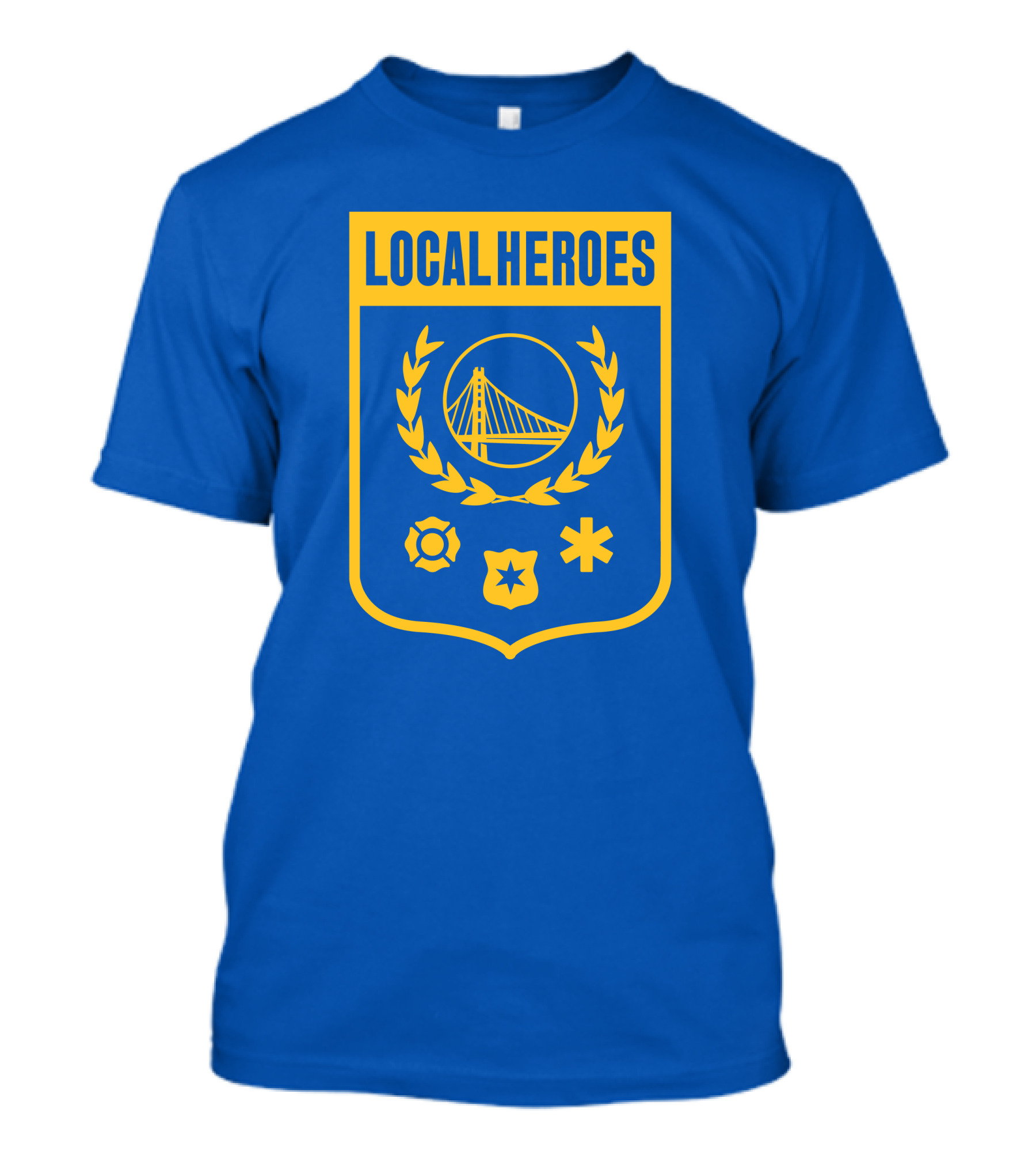 Local Heroes Badge With Bridge And Emblems T-Shirt