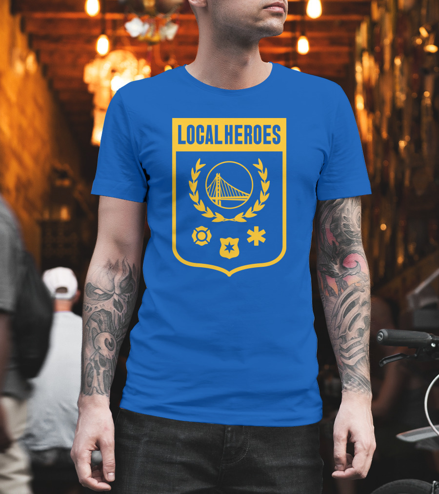 Local Heroes Badge With Bridge And Emblems T-Shirt