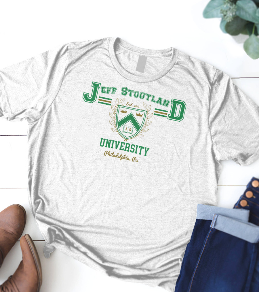 Jeff Stoutland University Philadelphia Pa Est. 2013 Crest T-Shirt