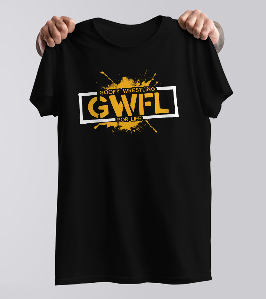 Goofy Wrestling For Life GWFL Splatter T-Shirt
