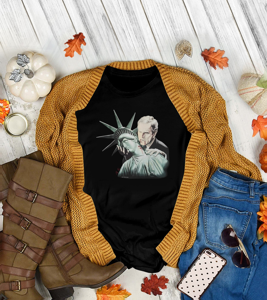 2005 George Bush Alex Ross Vampire Lady Liberty Sean Wotherspoon Vintage Rap T-Shirt