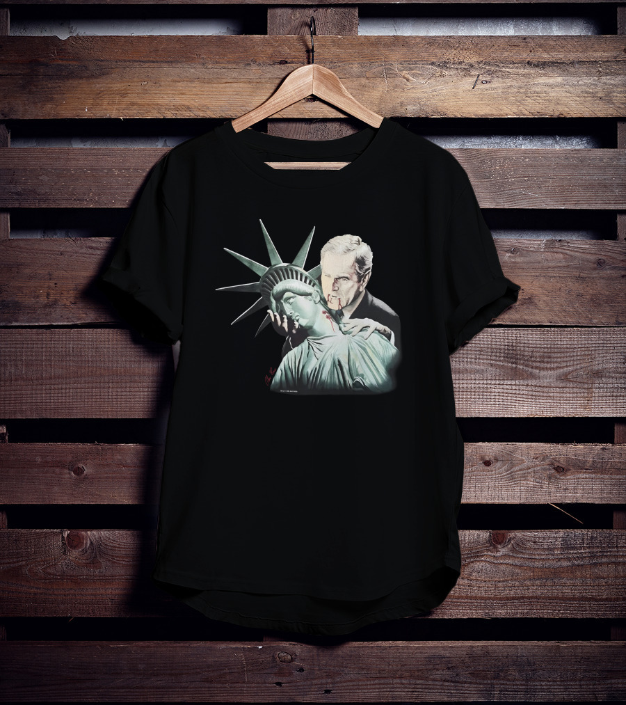2005 George Bush Alex Ross Vampire Lady Liberty Sean Wotherspoon Vintage Rap T-Shirt