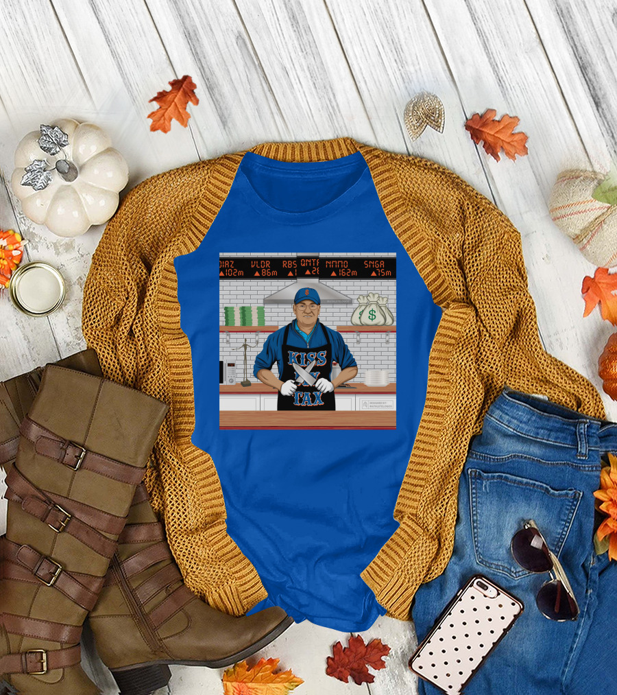 Kiss My Tex New York Money Chef Stock Market Cooking T-Shirt