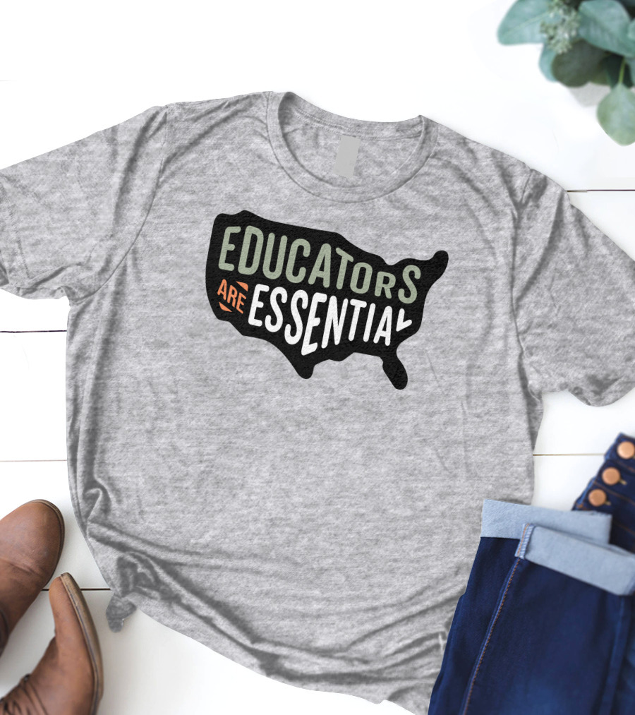 Educators Are Essential USA Map T-Shirt