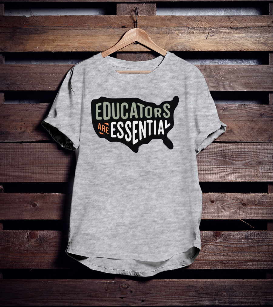 Educators Are Essential USA Map T-Shirt