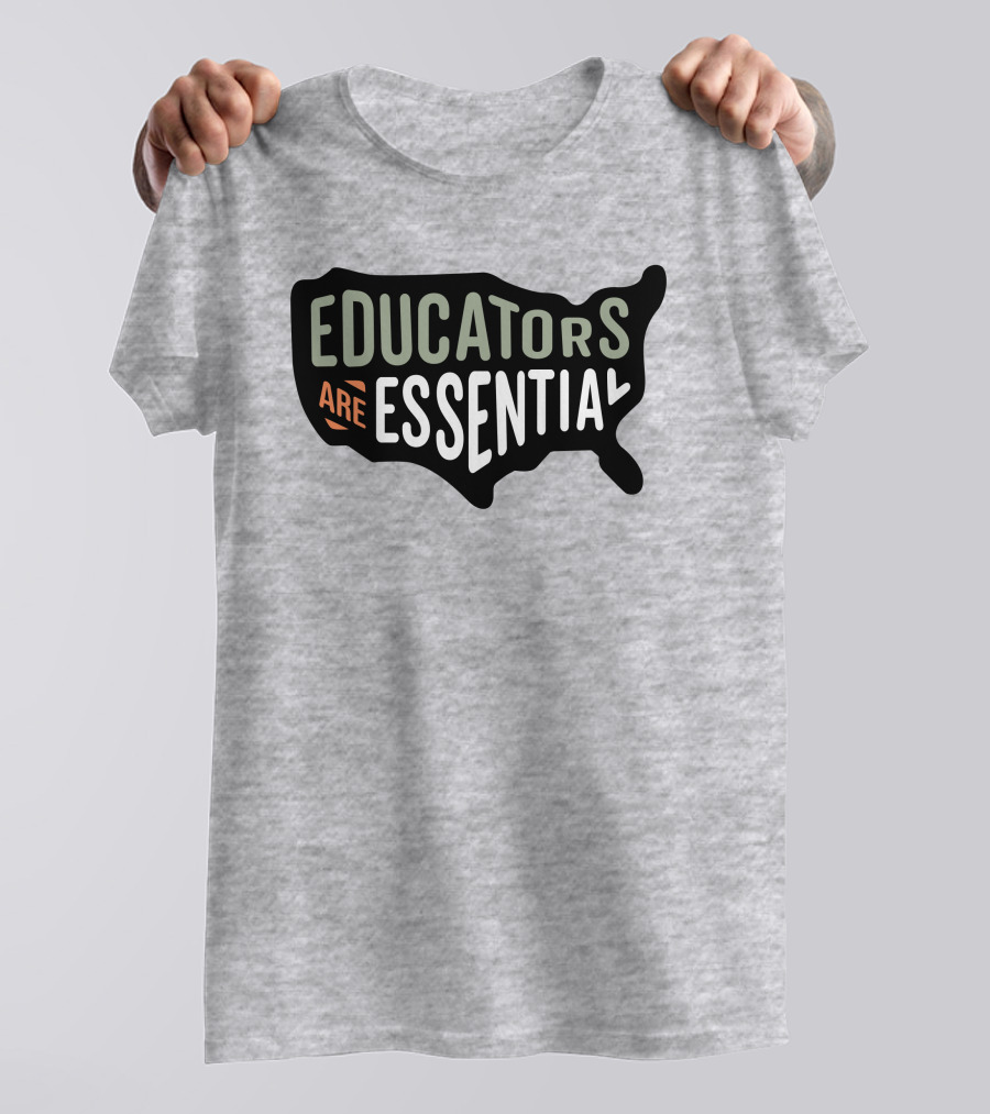 Educators Are Essential USA Map T-Shirt