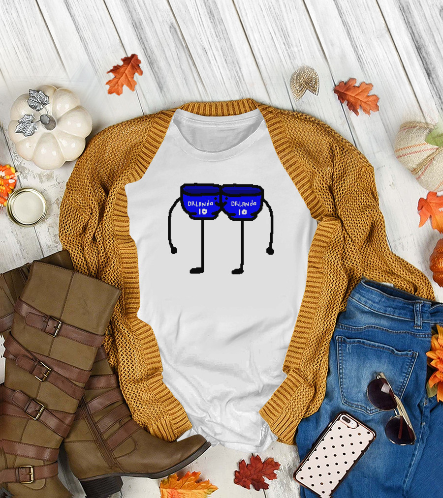 Bowl Bow Orlando Blue Cartoon Figure 10 DRlanda T-Shirt
