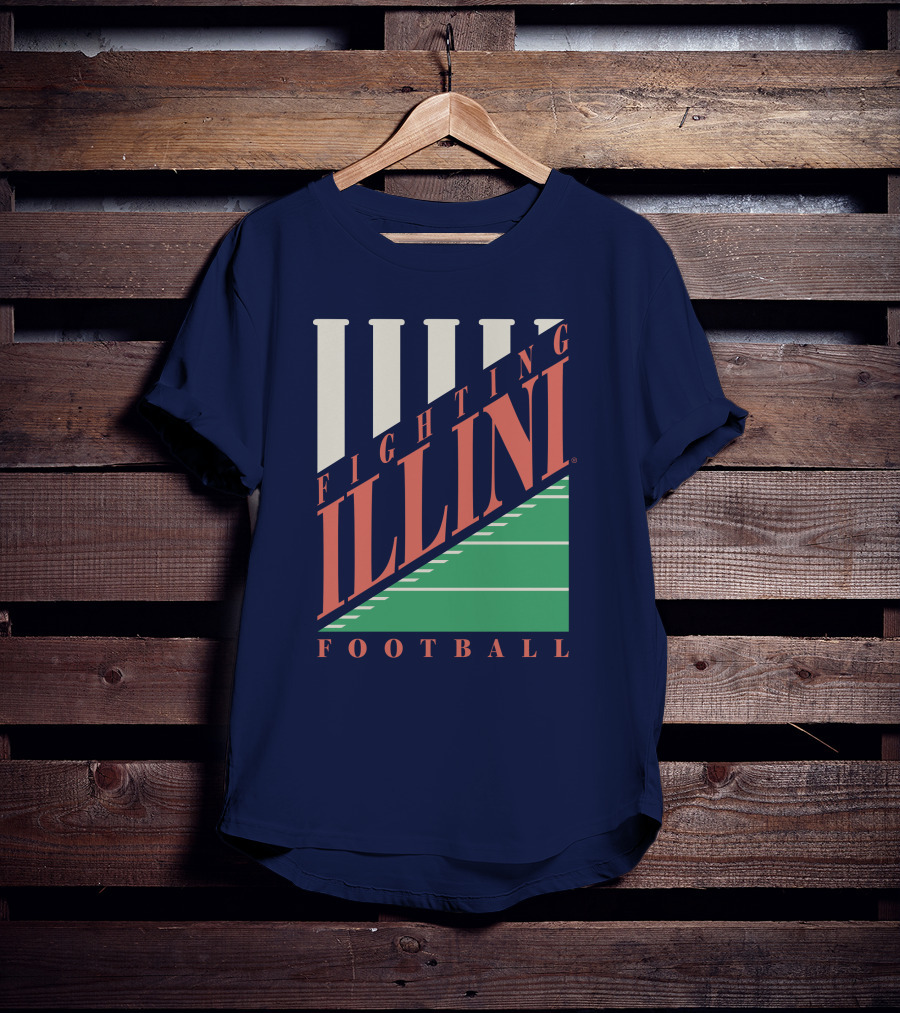 Fighting Illini Football Illinois Field Stripes T-Shirt