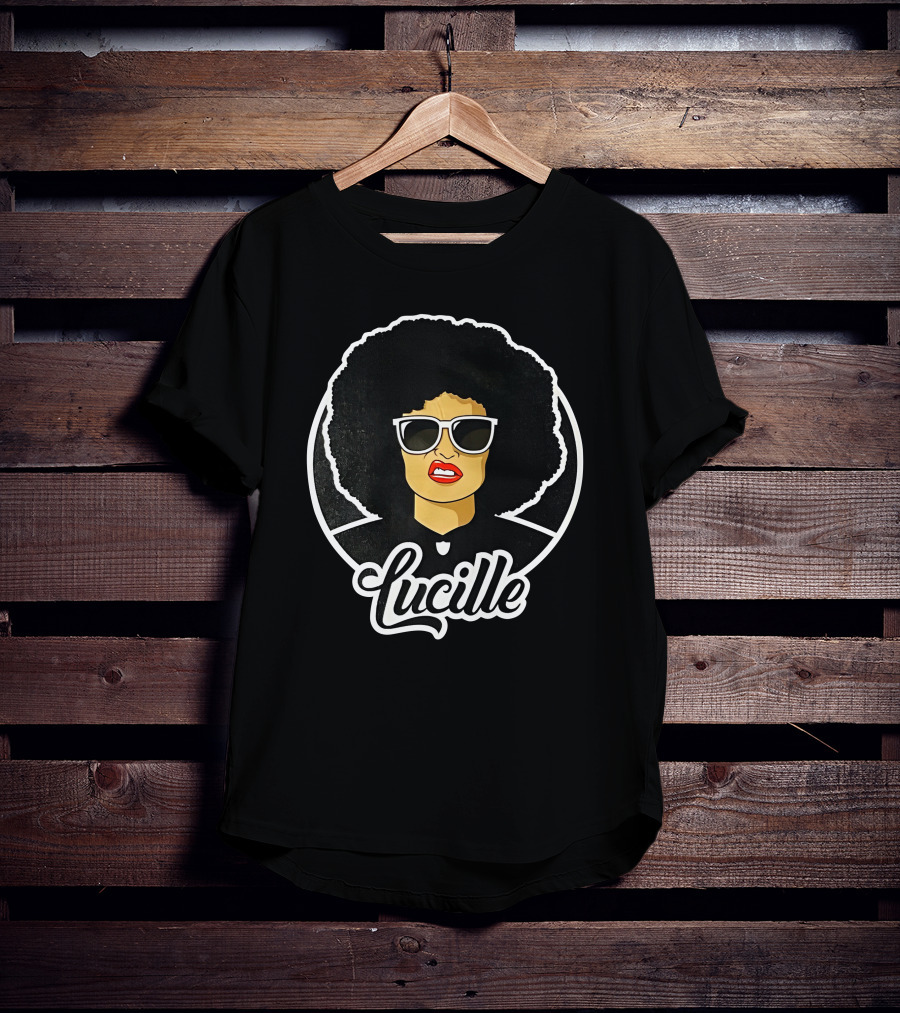 Lucille Retro Afro Sunglasses Iconic Style Lucille 2.0 T-Shirt