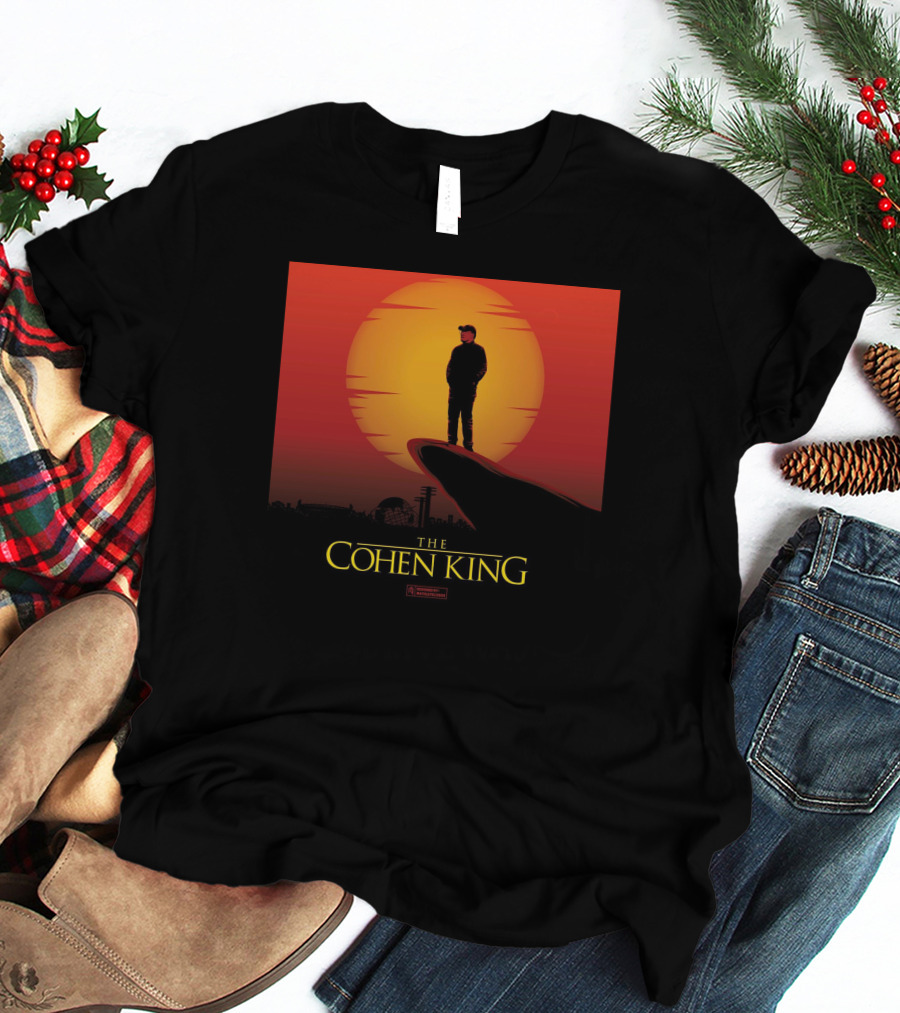 The Cohen King Silhouette On Sunset Cliff T-Shirt