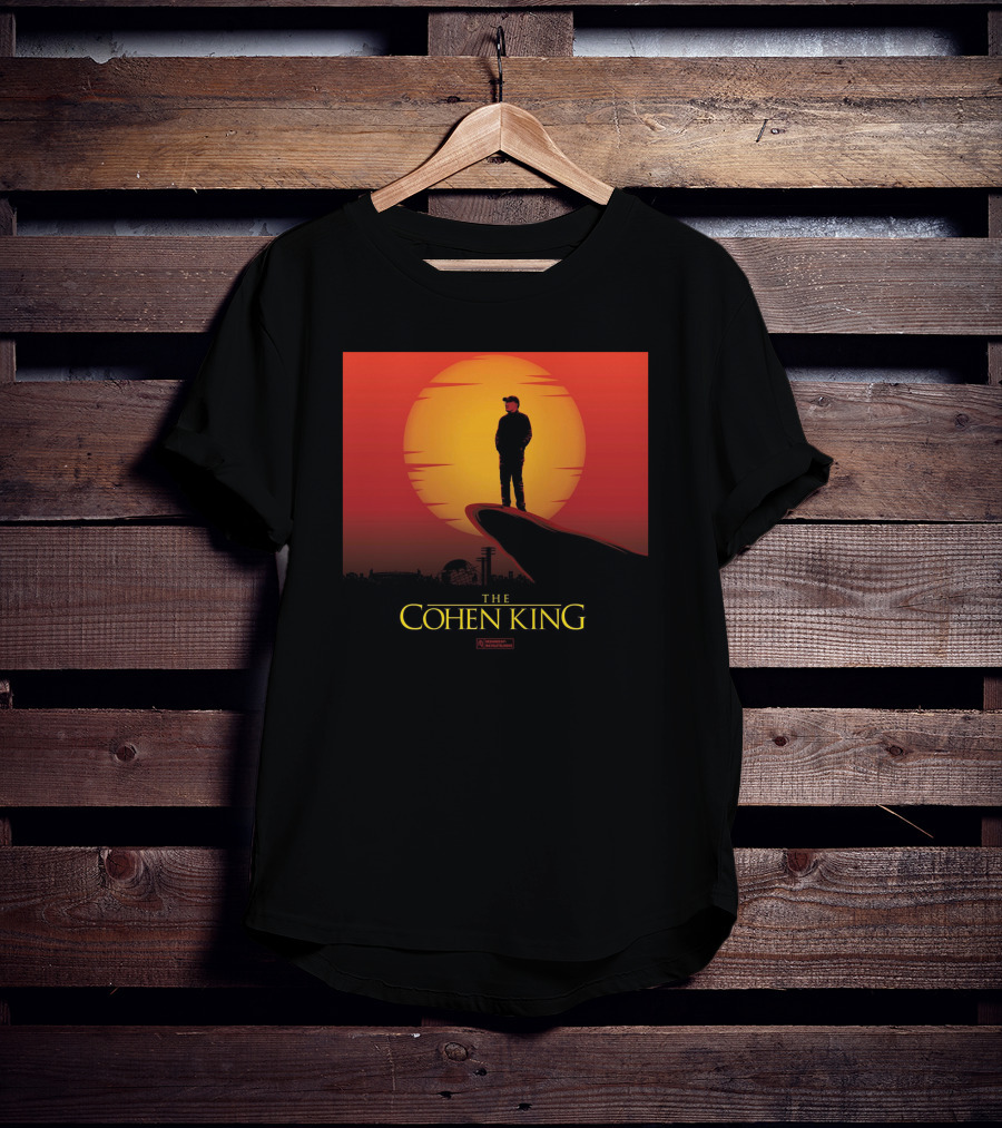 The Cohen King Silhouette On Sunset Cliff T-Shirt