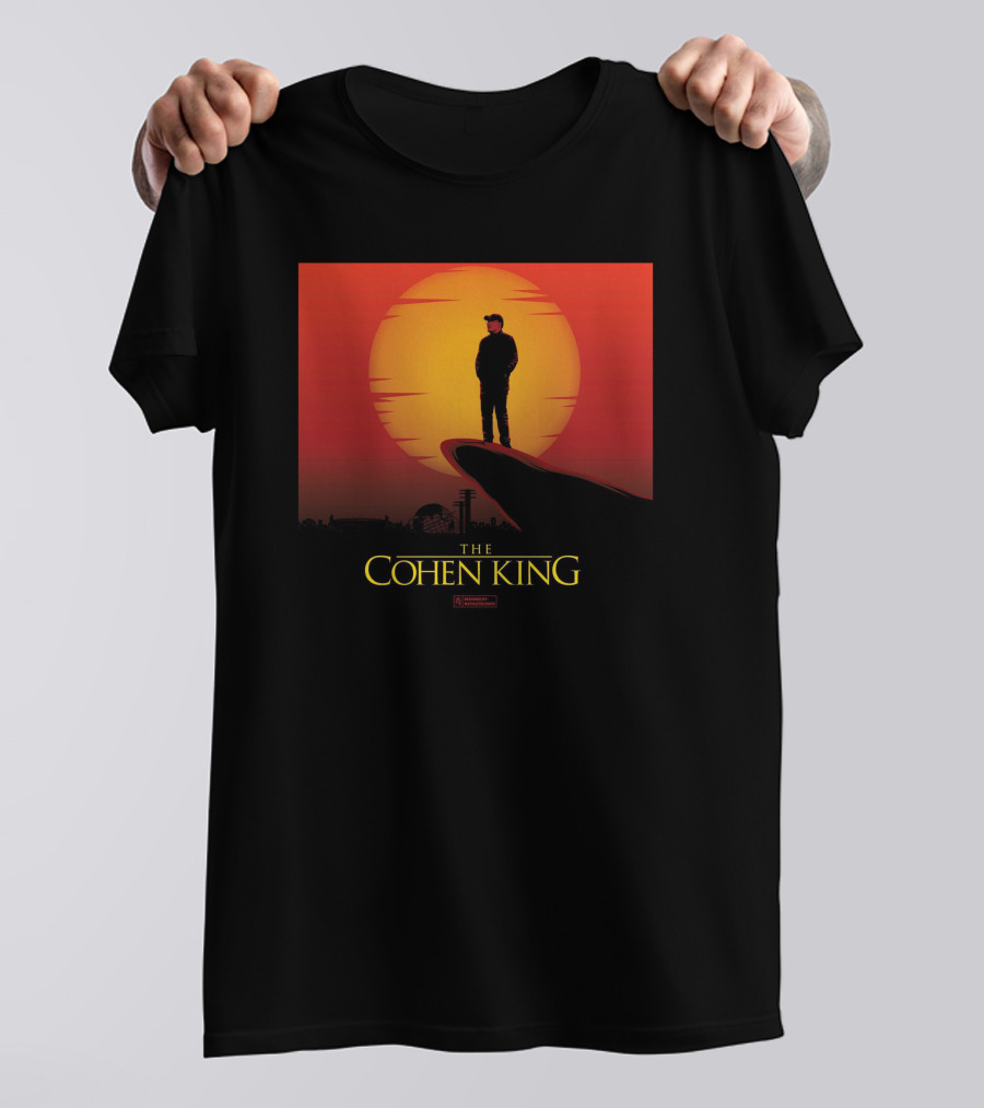 The Cohen King Silhouette On Sunset Cliff T-Shirt