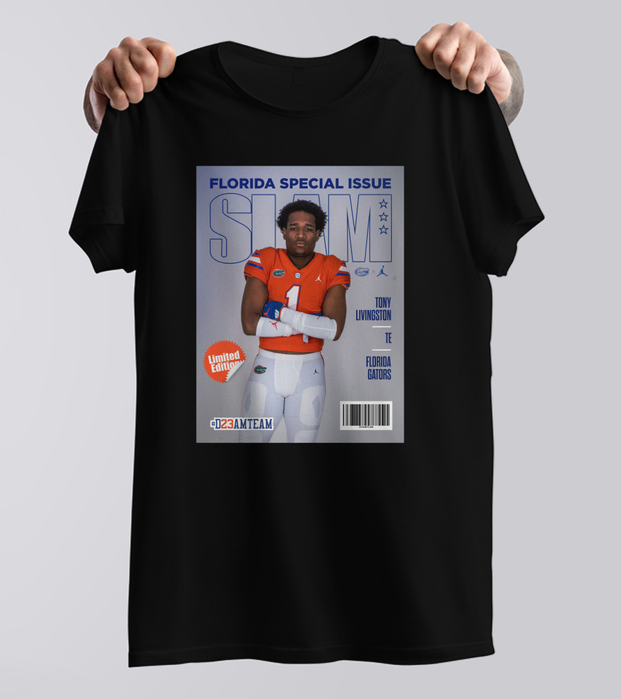 Florida Special Issue Slam Tony Livingston TE Florida Gators T-Shirt