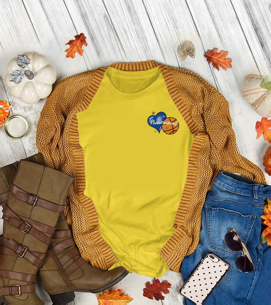 Phenomenal Warriors Shop Basketball Heart T-Shirt