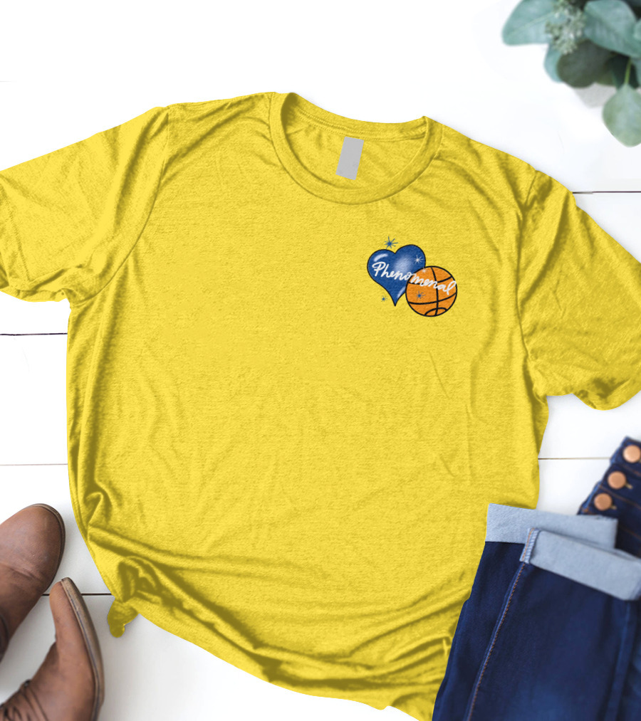 Phenomenal Warriors Shop Basketball Heart T-Shirt