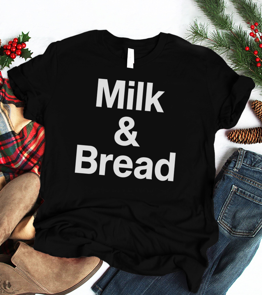 Milk And Bread Classic Minimalist Text T-Shirt