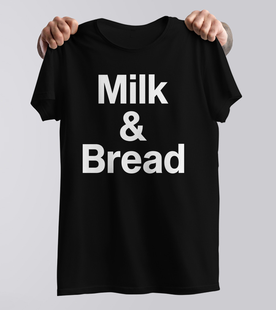 Milk And Bread Classic Minimalist Text T-Shirt
