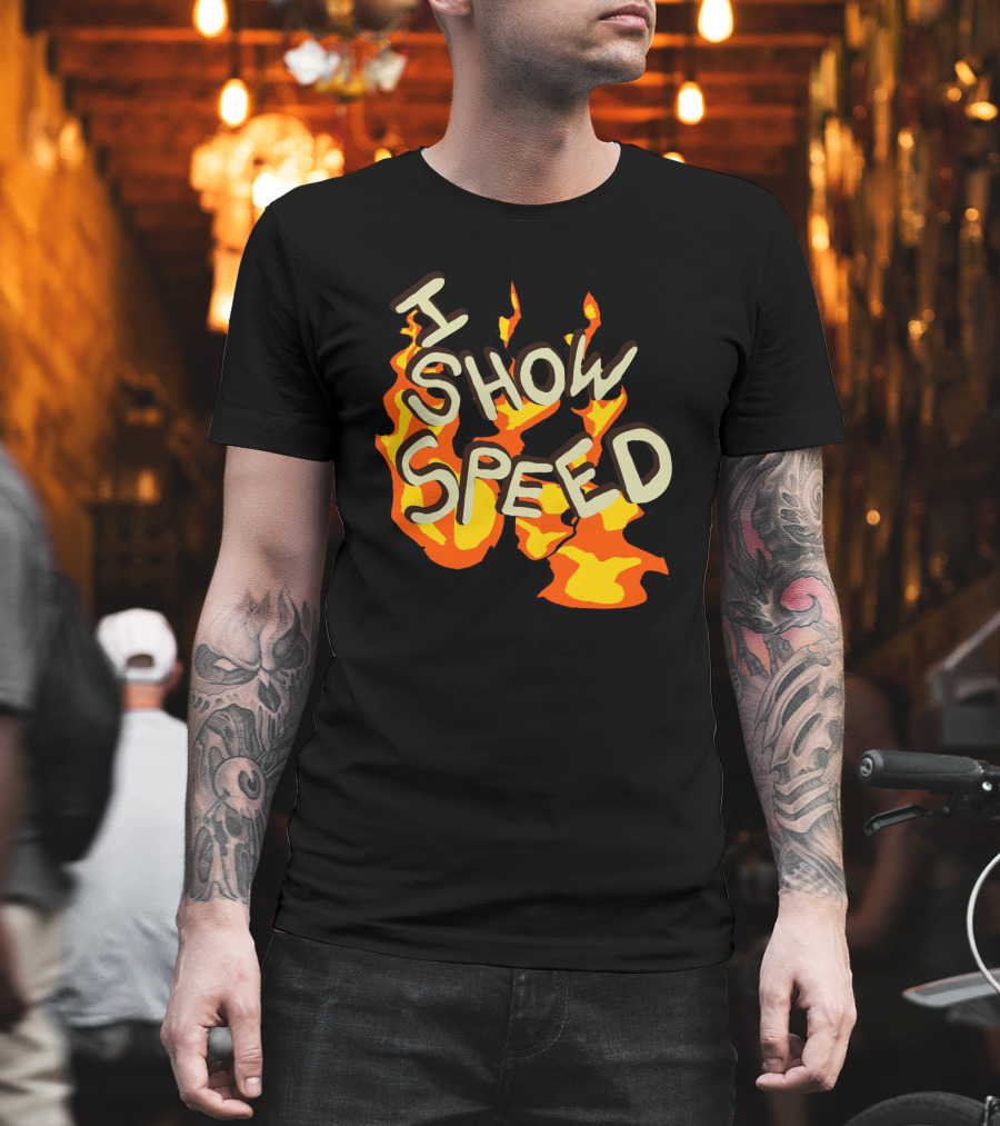 I Show Speed Fire Flames Bro T-Shirt