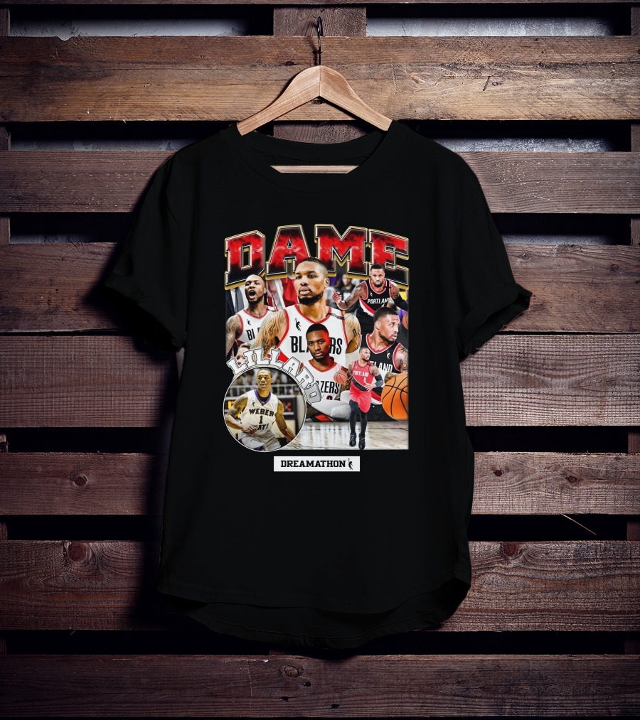 Dame Lillard Blazers Dreamathon Weber T-Shirt