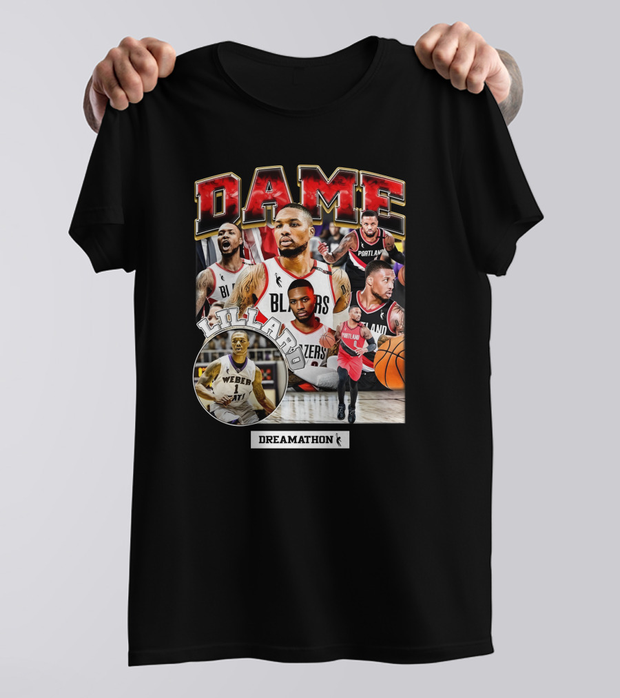 Dame Lillard Blazers Dreamathon Weber T-Shirt