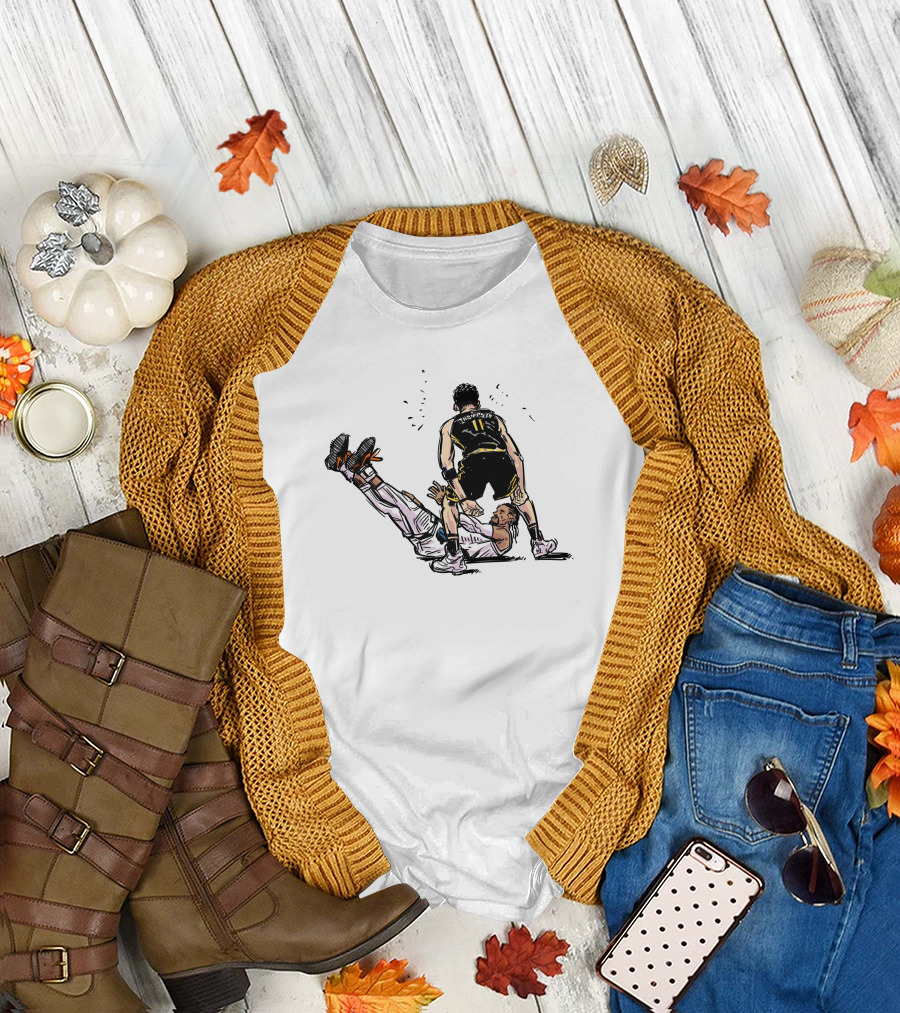 Luckymong Art Klay Thompson And Brooks Basketball Scene T-Shirt