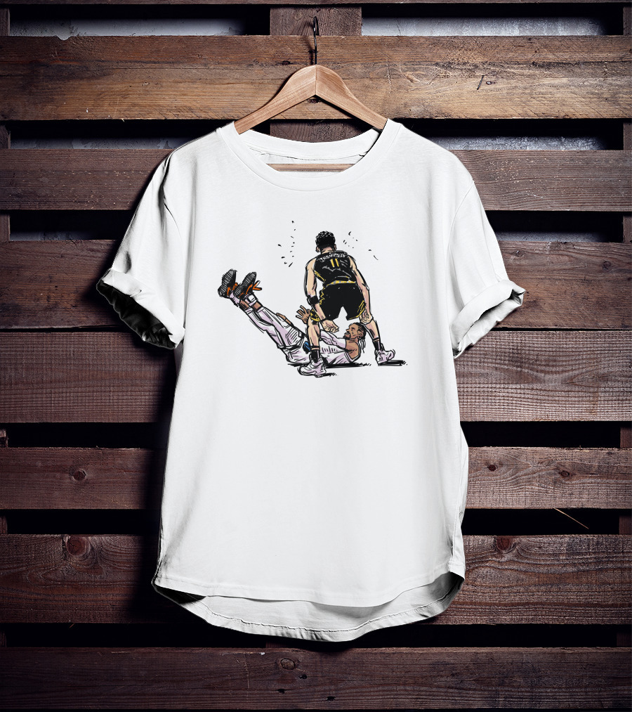 Luckymong Art Klay Thompson And Brooks Basketball Scene T-Shirt