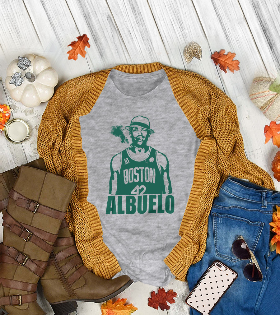 Boston 42 Albuelo Smoking Basketball Jersey T-Shirt