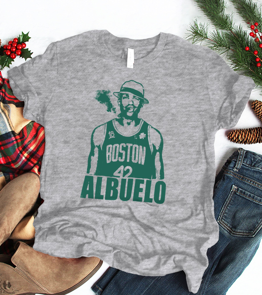 Boston 42 Albuelo Smoking Basketball Jersey T-Shirt