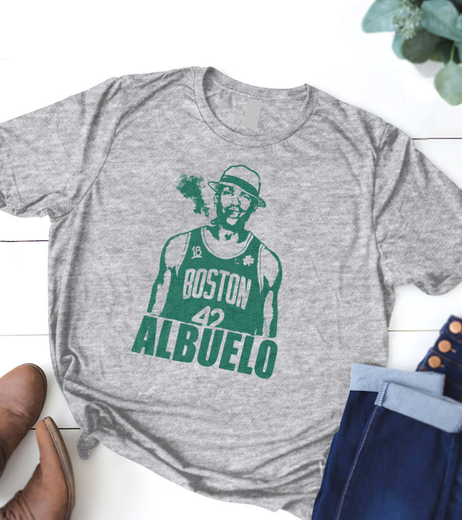 Boston 42 Albuelo Smoking Basketball Jersey T-Shirt