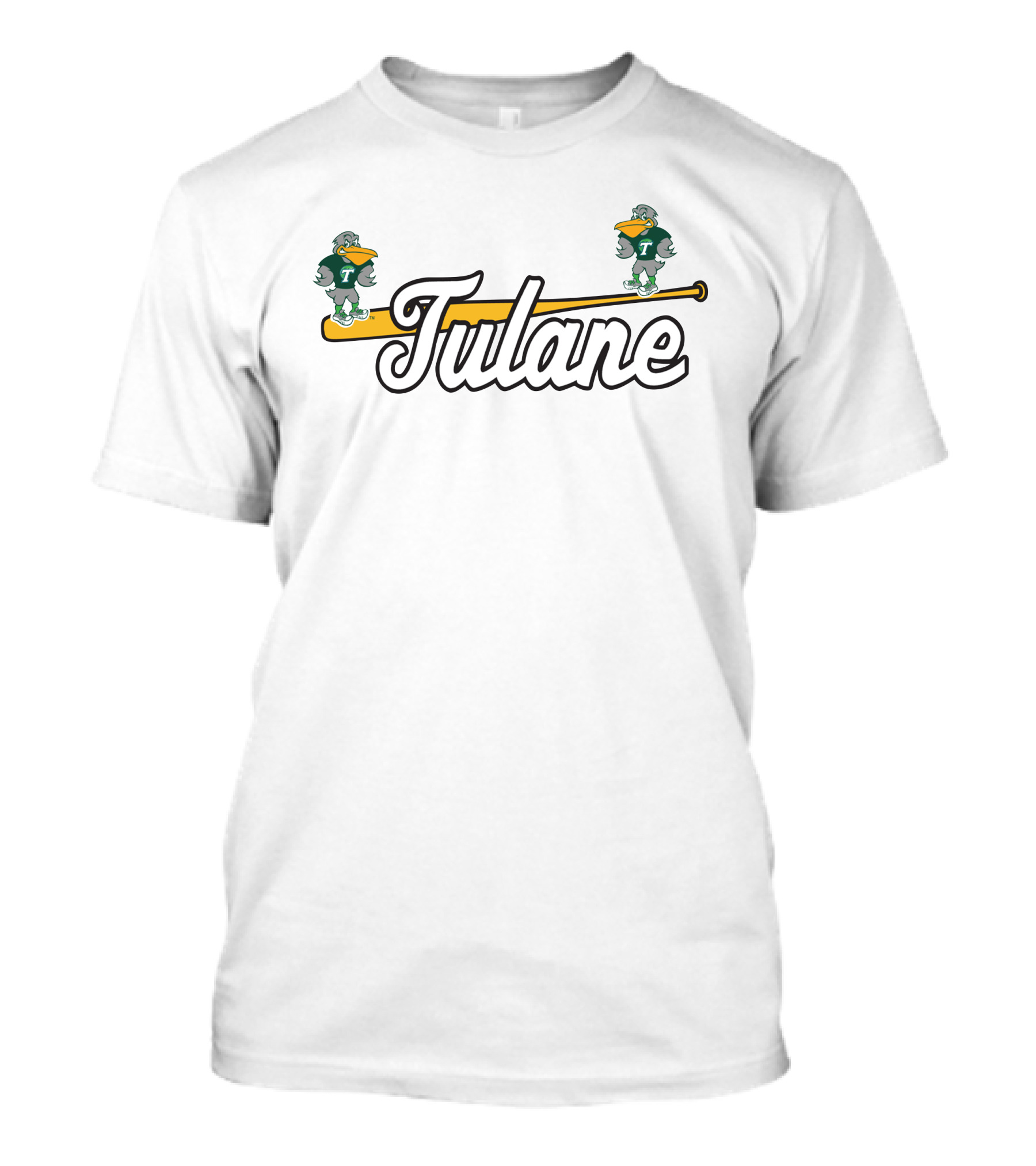 Tulane National Bird Day Green Wave Duck Mascot T-Shirt
