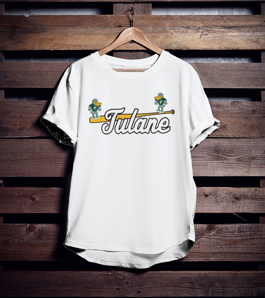 Tulane National Bird Day Green Wave Duck Mascot T-Shirt