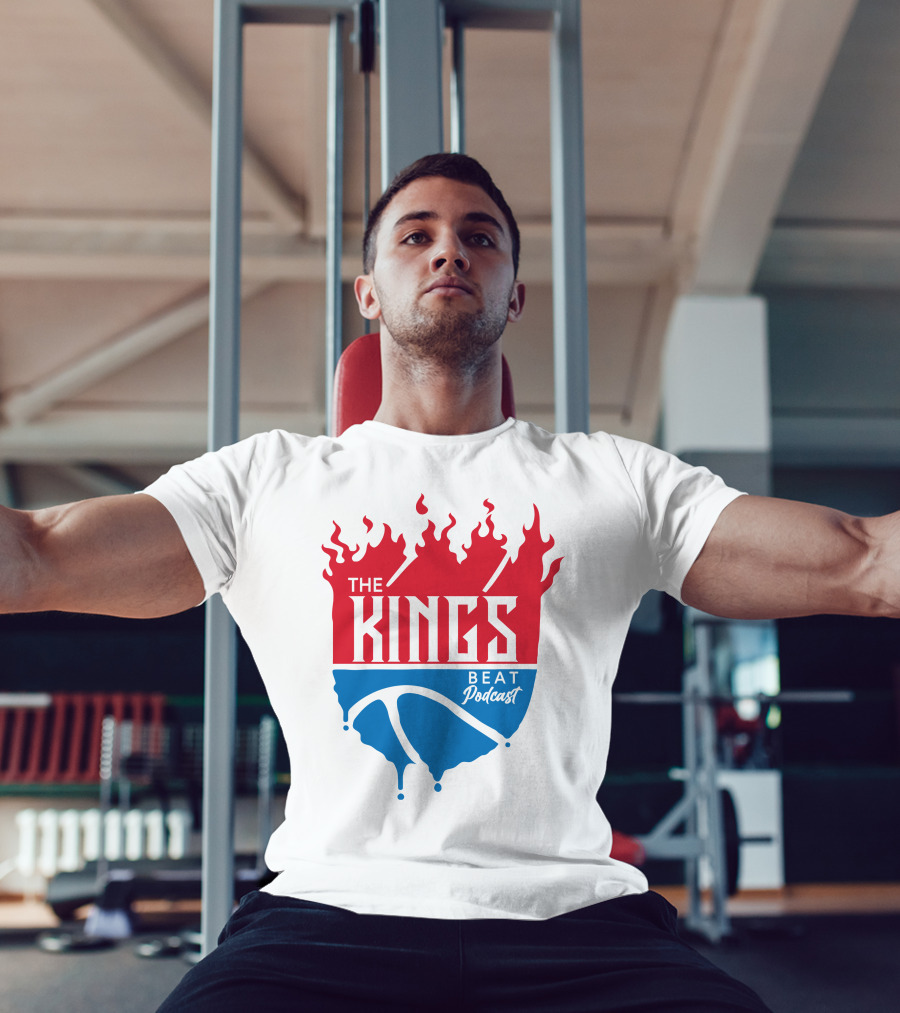 The Kings Beat Podcast Flame Basketball Drip T-Shirt