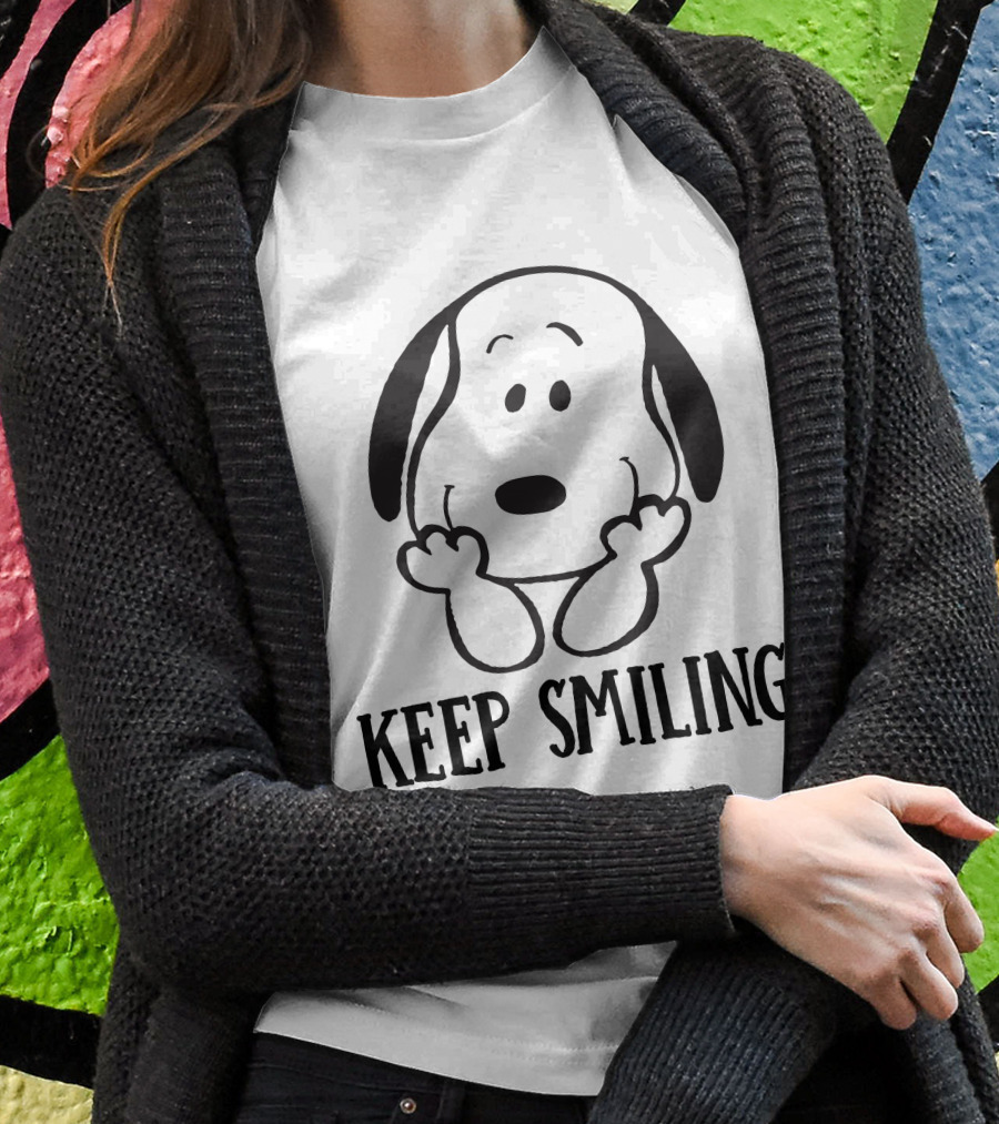 Keep Smiling Snoopy Peanuts T-Shirt