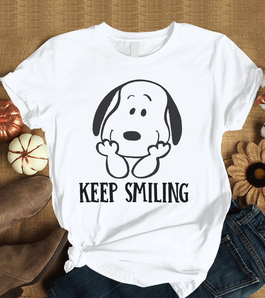 Keep Smiling Snoopy Peanuts T-Shirt