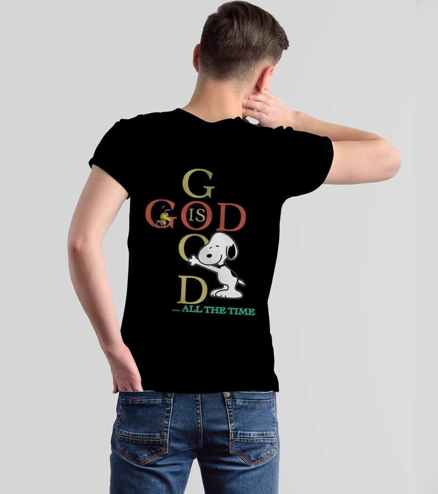 Snoopy And Woodstock God Is Good All The Time Peanuts Collection T-Shirt
