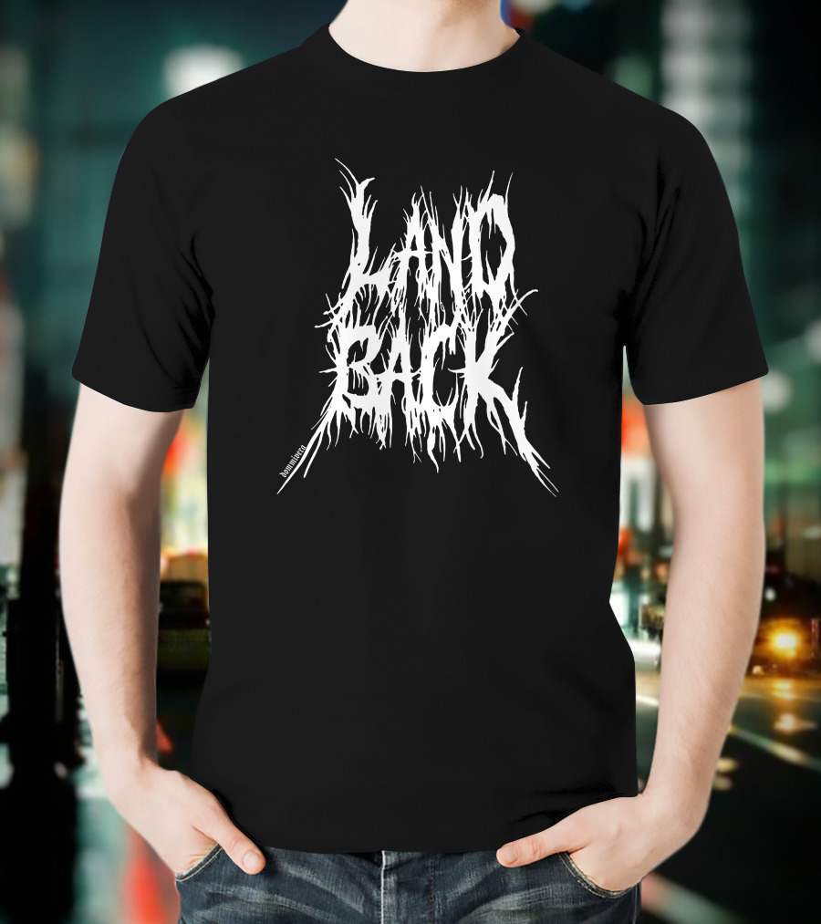 Land Back Dommivera Auntie Ag Black Metal T-Shirt