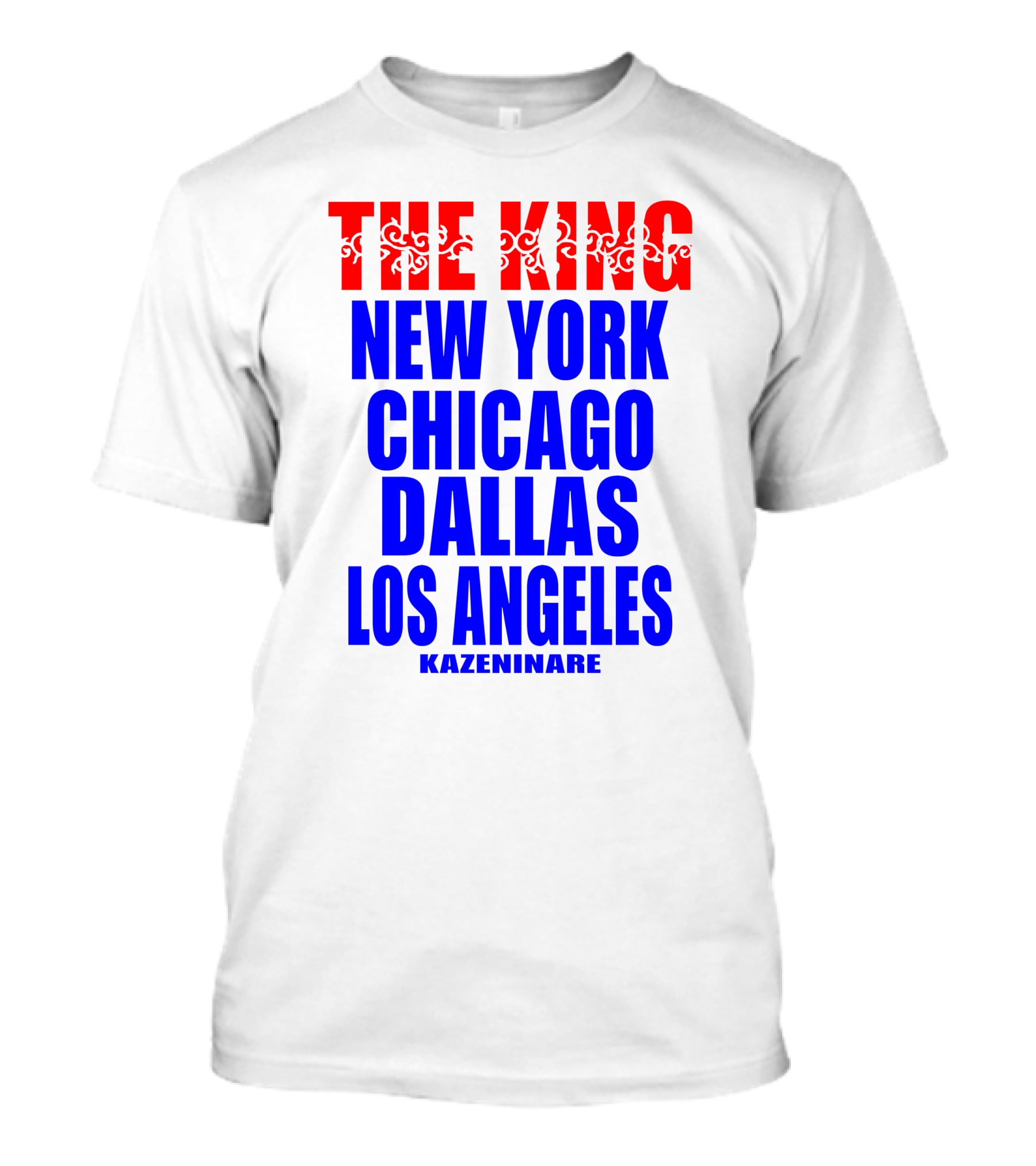 Minoru Suzuki The King New York Chicago Dallas Los Angeles Kazeninare NJPW1972 Shop T-Shirt