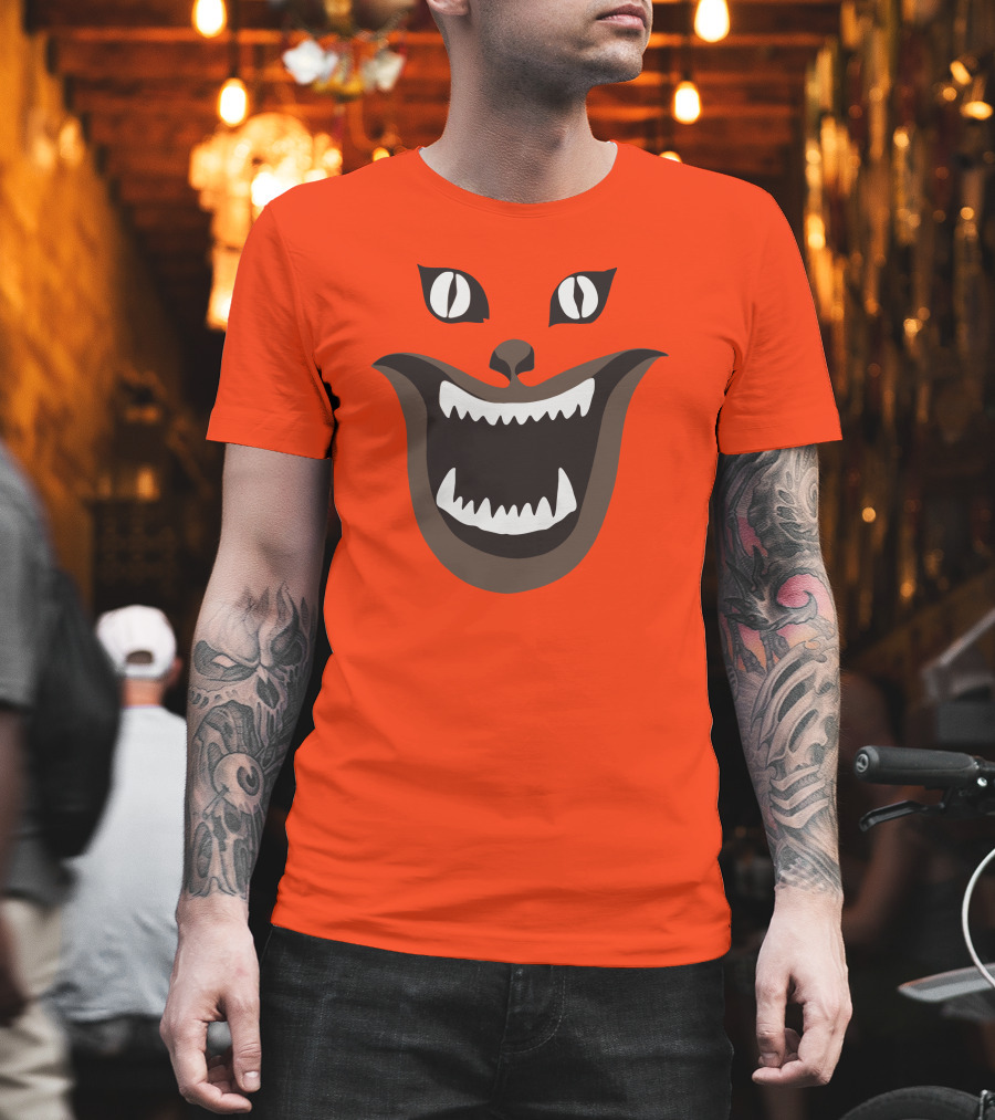 Criterion Channel The Criterion House Horror Cat Face Criterion Merch T-Shirt