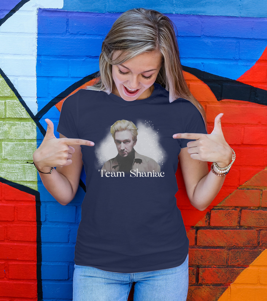 Team Shaniac Cosmic Portrait With Blonde Figure T-Shirt