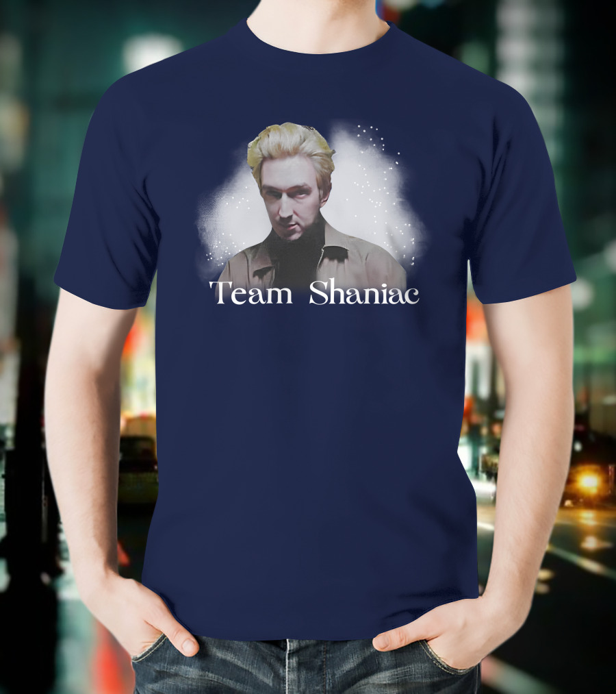 Team Shaniac Cosmic Portrait With Blonde Figure T-Shirt