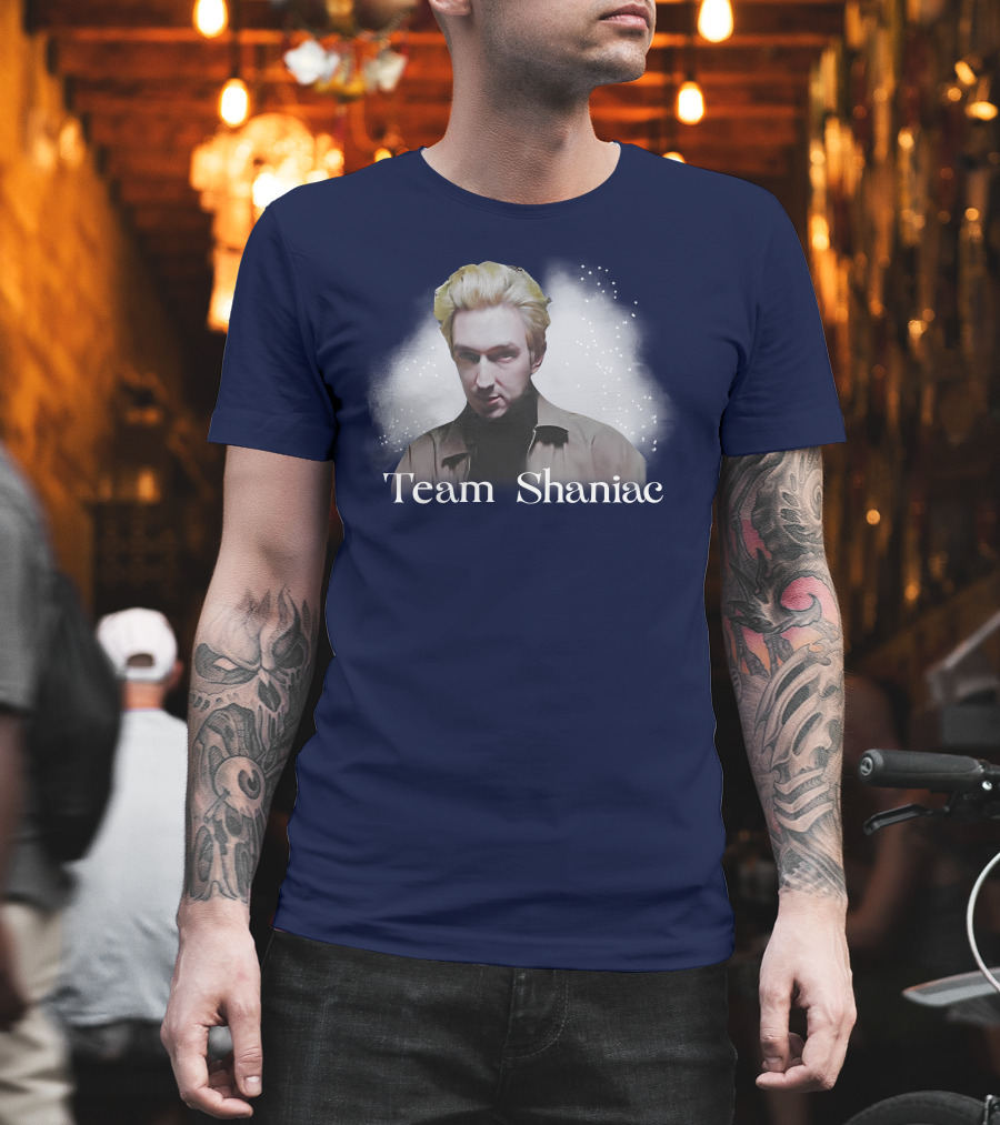 Team Shaniac Cosmic Portrait With Blonde Figure T-Shirt