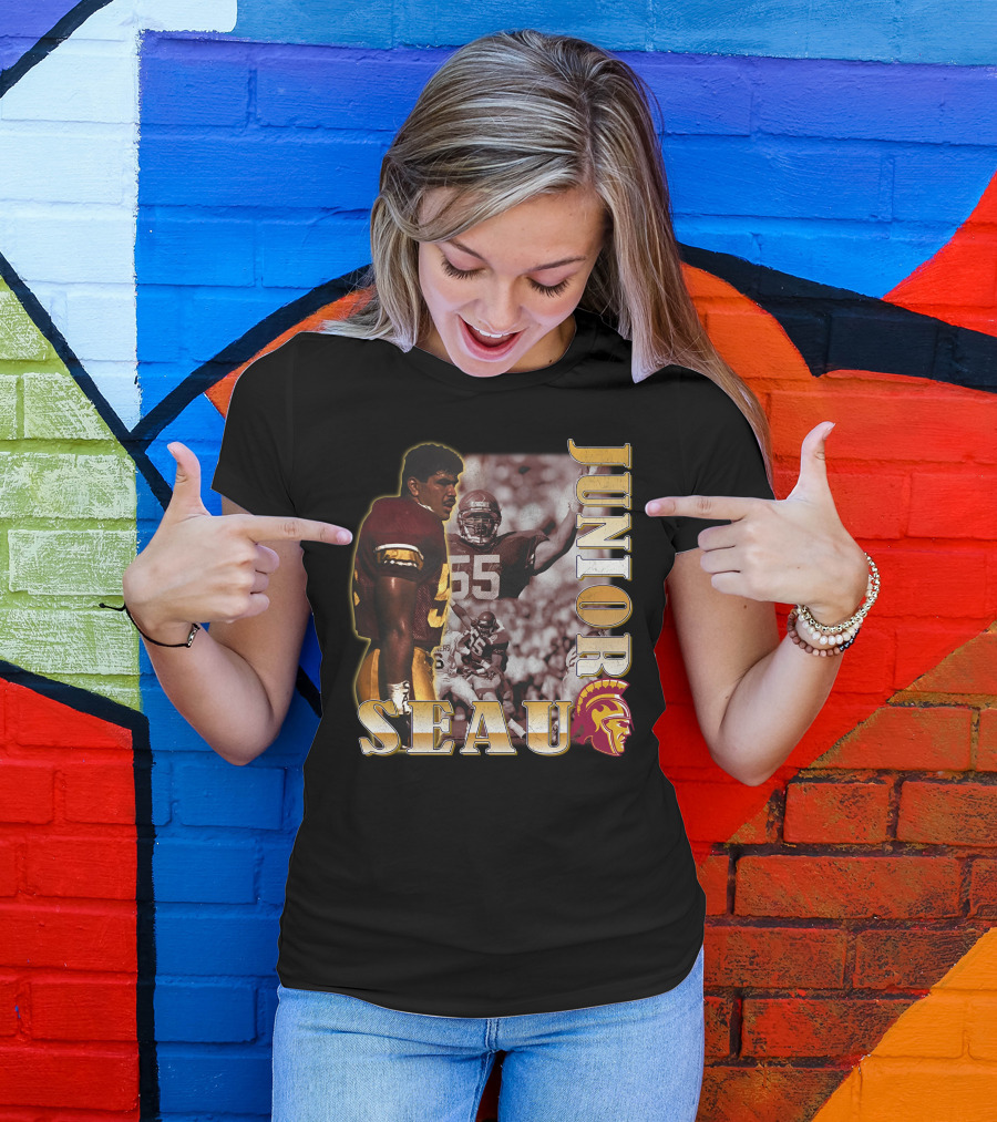 Junior Seau USC Trojans 55 Football Legend T-Shirt