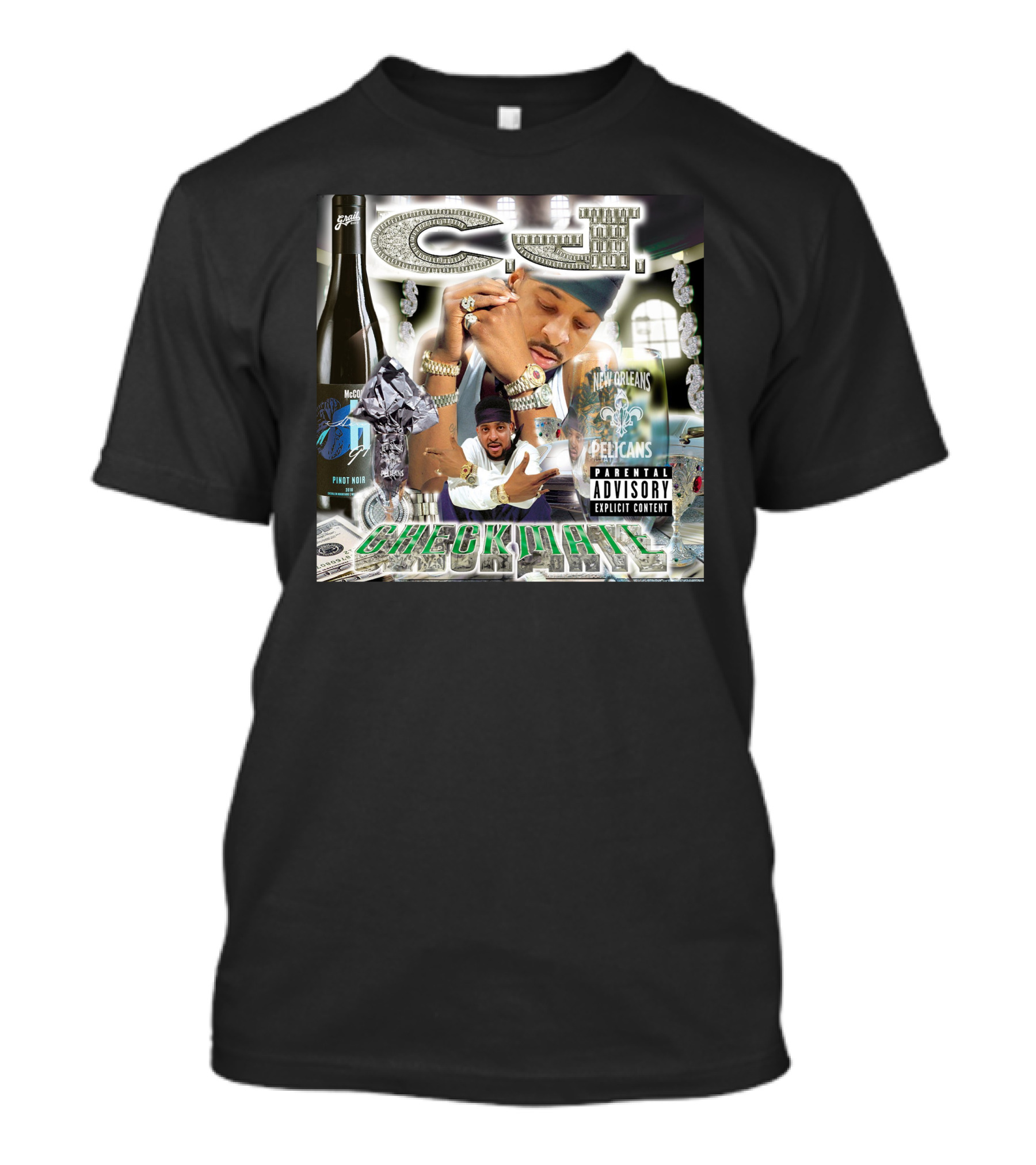 Cj Checkmate New Orleans Pelicans Explicit Content Money And Luxury T-Shirt