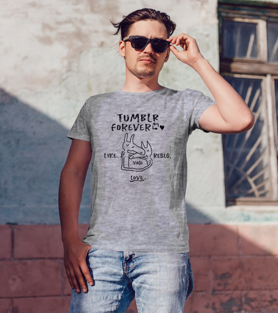 Tumblr Forever Like Reblo Yaoi Love T-Shirt