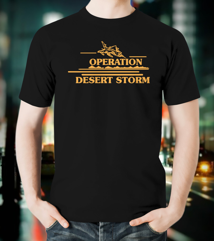 Brandy Operation Desert Storm Fighter Jet T-Shirt