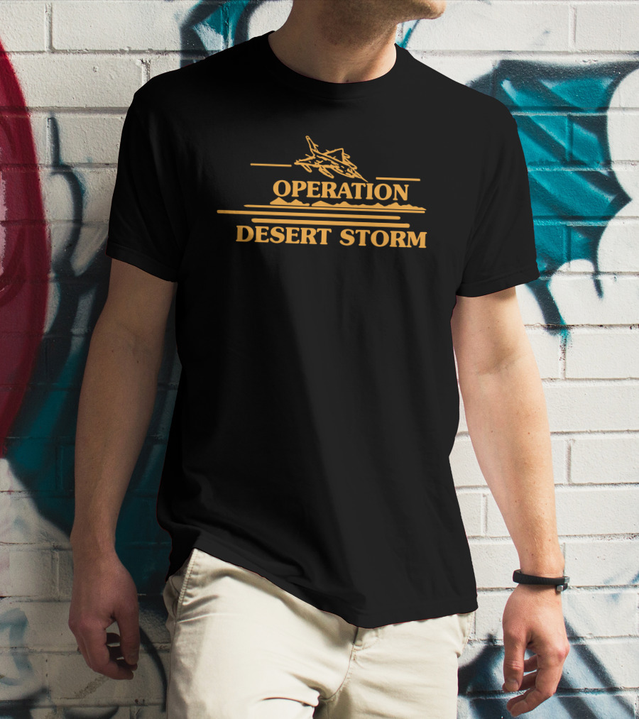 Brandy Operation Desert Storm Fighter Jet T-Shirt