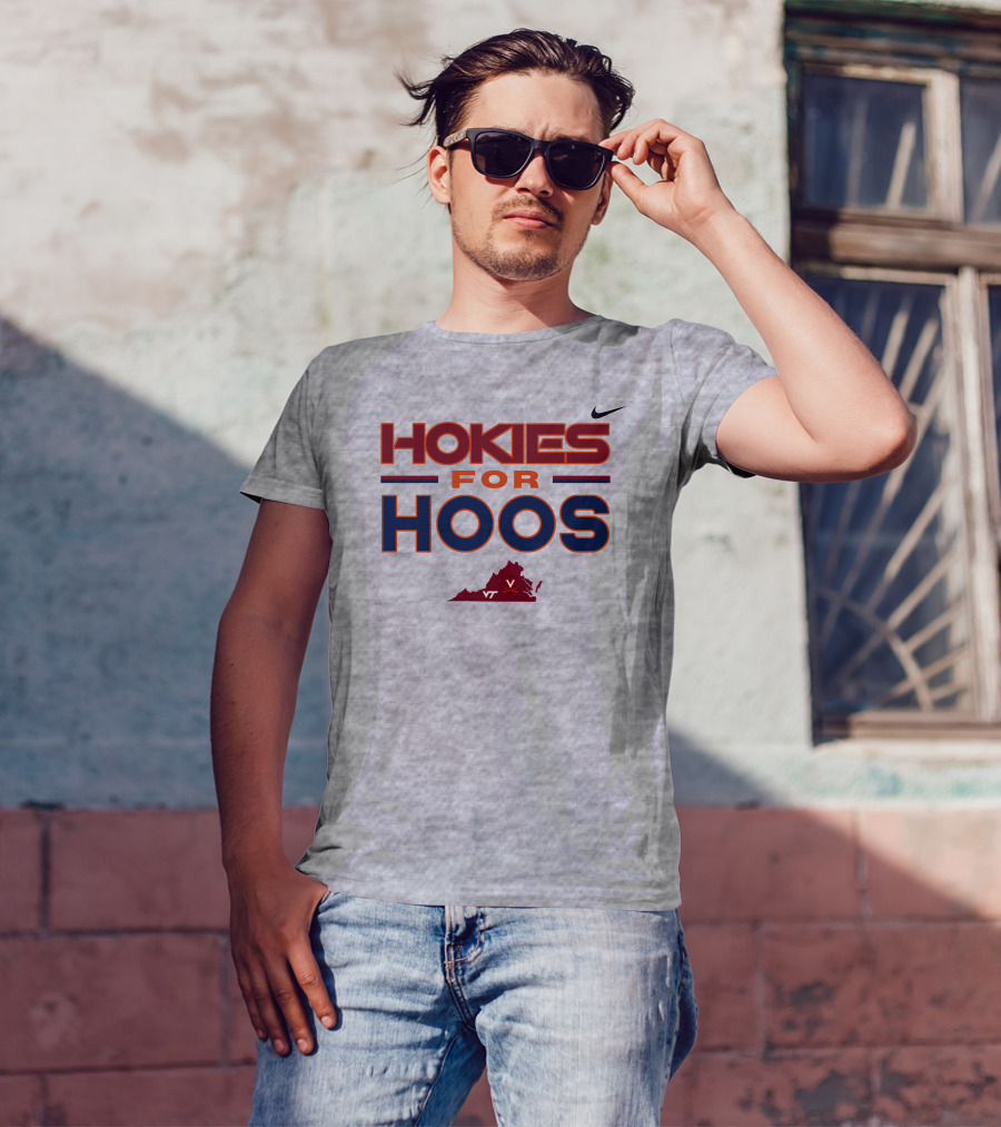 Hokies For Hoos Virginia Map VT T-Shirt